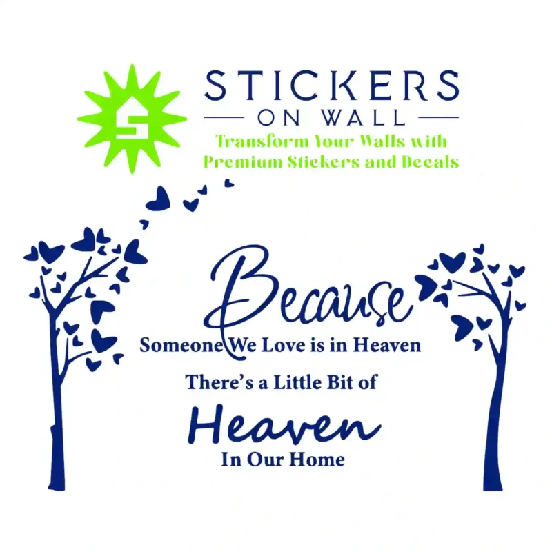Heaven Home Wall Stickers Medium Blue | Stickers on Wall