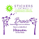 Heaven Home Wall Stickers Perfect Purple | Stickers on Wall