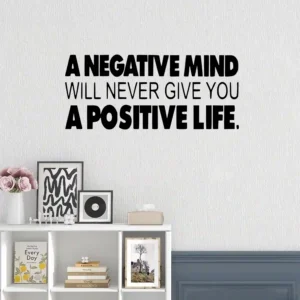 Mindset quote wall stickers dark black
