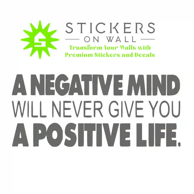 Mindset Quote Wall Stickers Dark Grey | Stickers on Wall