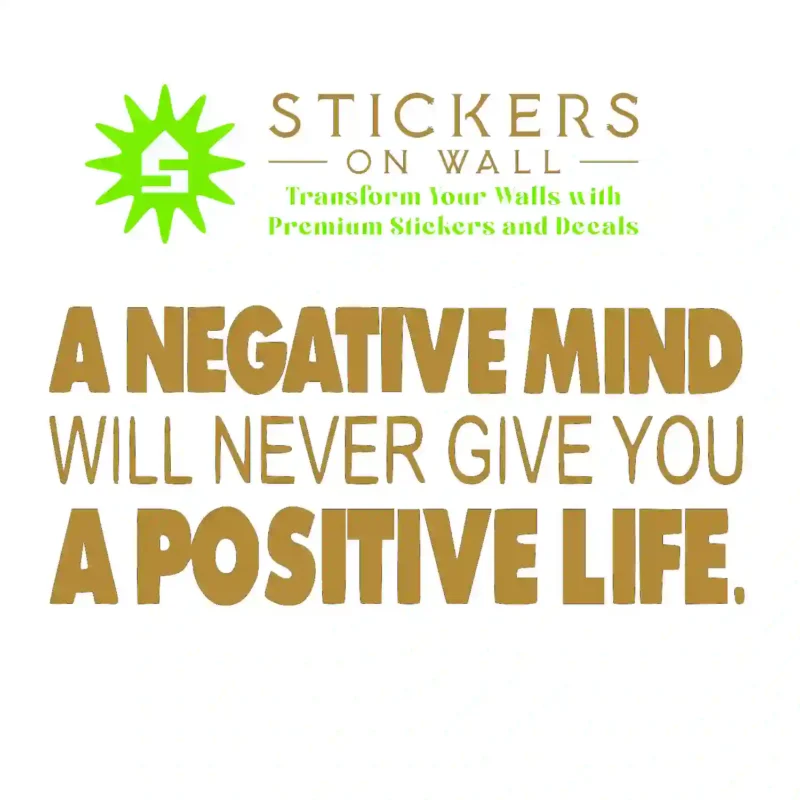 Mindset Quote Wall Stickers Gold | Stickers on Wall