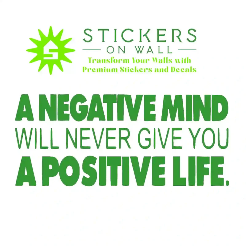 Mindset Quote Wall Stickers Mid Green | Stickers on Wall