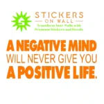Mindset Quote Wall Stickers Orange | Stickers on Wall Mindset Quote Wall Stickers Orange | Stickers on Wall