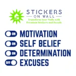 Motivation Switch Wall Stickers Medium Blue | Stickers on Wall Motivation Switch Wall Stickers Medium Blue | Stickers on Wall