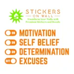 Motivation Switch Wall Stickers Orange | Stickers on Wall Motivation Switch Wall Stickers Orange | Stickers on Wall