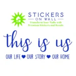 Our Life Wall Stickers Brilliant Blue | Stickers on Wall Our Life Wall Stickers Brilliant Blue | Stickers on Wall