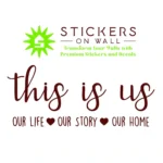 Our Life Wall Stickers Burgundy | Stickers on Wall Our Life Wall Stickers Burgundy | Stickers on Wall