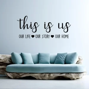 Our life wall stickers dark black