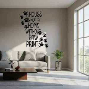 Paw quote wall stickers