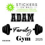 Personal Gym Wall Stickers Black | Stickers on Wall