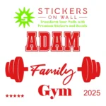Personal Gym Wall Stickers Red | Stickers on Wall
