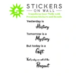 Present Quote Wall Stickers Black | Stickers on Wall Present Quote Wall Stickers Black | Stickers on Wall