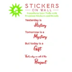 Present Quote Wall Stickers Red | Stickers on Wall Present Quote Wall Stickers Red | Stickers on Wall