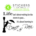 Rain Dance Wall Stickers Black | Stickers on Wall