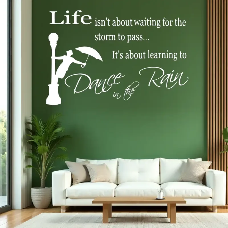 Rain Dance Wall Stickers Dark White | Stickers on Wall