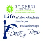 Rain Dance Wall Stickers Medium Blue | Stickers on Wall