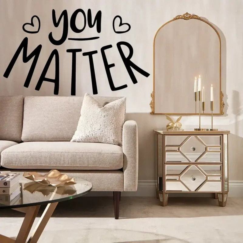 You Matter Wall Stickers Dark Black | Stickers on Wall