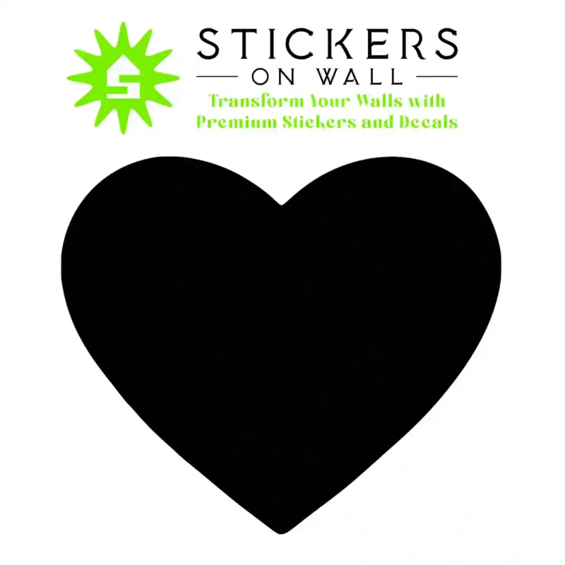 Bold Heart Wall Stickers Black | Stickers on Wall