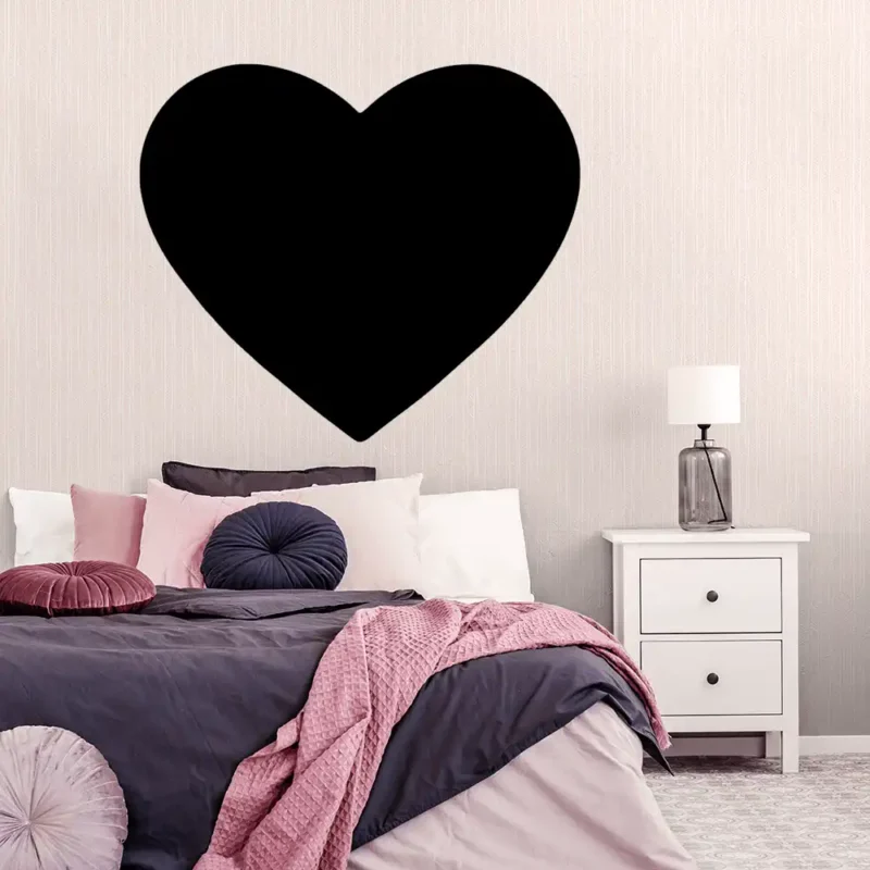 Bold Heart Wall Stickers Dark Black | Stickers on Wall
