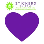 Bold Heart Wall Stickers Perfect Purple | Stickers on Wall