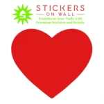 Bold Heart Wall Stickers Red | Stickers on Wall