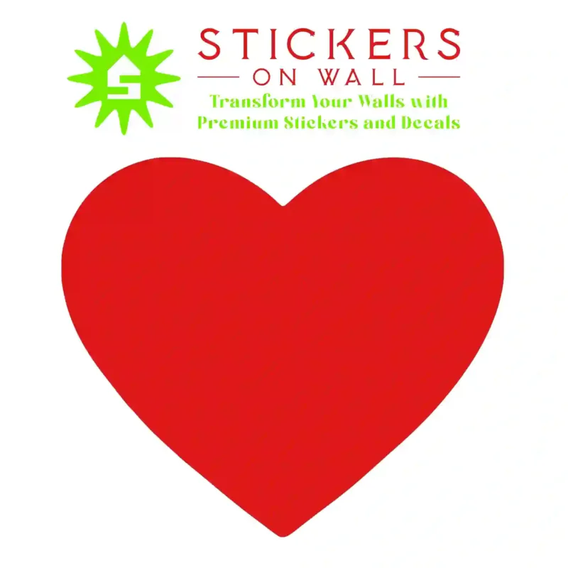 Bold Heart Wall Stickers Red | Stickers on Wall