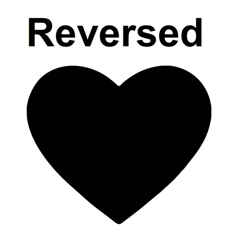 Bold Heart Wall Stickers Reversed | Stickers on Wall