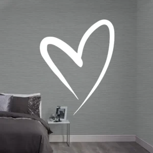 Brush Heart Wall Stickers | Stickers on Wall