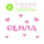 Bubble Name Wall Stickers Bubblegum | Stickers on Wall