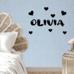 Bubble Name Wall Stickers Dark Black | Stickers on Wall