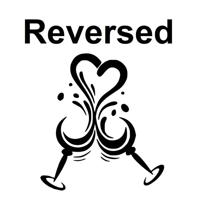 Cheers Heart Wall Stickers Reversed | Stickers on Wall