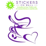 Coffee Heart Wall Stickers Perfect Purple | Stickers on Wall