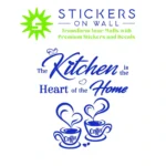 Coffee Kitchen Wall Stickers Brilliant Blue | Stickers on Wall