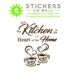 Coffee Kitchen Wall Stickers Brown | Stickers on Wall