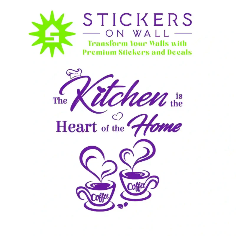 Coffee Kitchen Wall Stickers Perfect Purple | Stickers on Wall