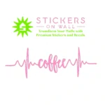 Coffee Pulse Wall Stickers Bubblegum | Stickers on Wall