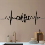 Coffee Pulse Wall Stickers Dark Black | Stickers on Wall