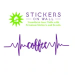 Coffee Pulse Wall Stickers Perfect Purple | Stickers on Wall