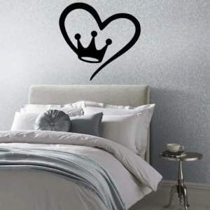 Crown Heart Wall Stickers | Stickers on Wall