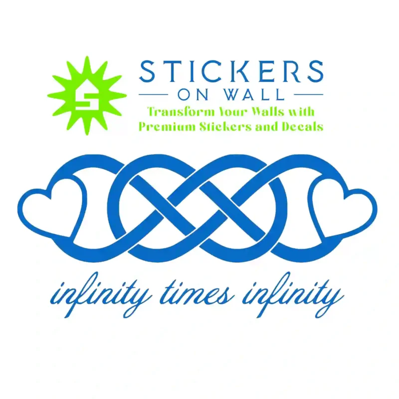 Double Infinity Wall Stickers Azure Blue | Stickers on Wall