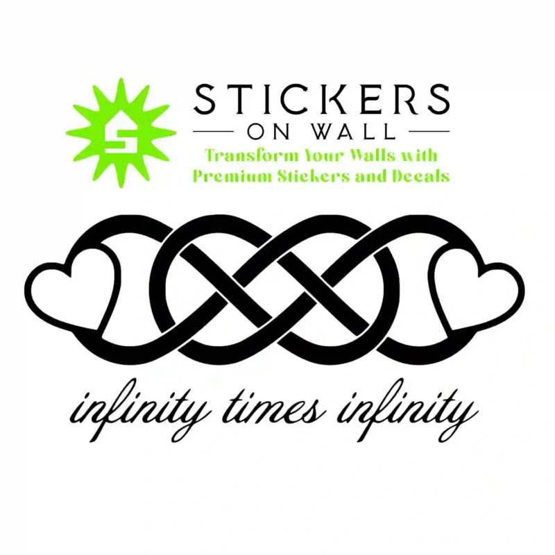 Double Infinity Wall Stickers Black | Stickers on Wall