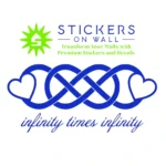 Double Infinity Wall Stickers Brilliant Blue | Stickers on Wall Double Infinity Wall Stickers Brilliant Blue | Stickers on Wall