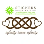 Double Infinity Wall Stickers Brown | Stickers on Wall Double Infinity Wall Stickers Brown | Stickers on Wall