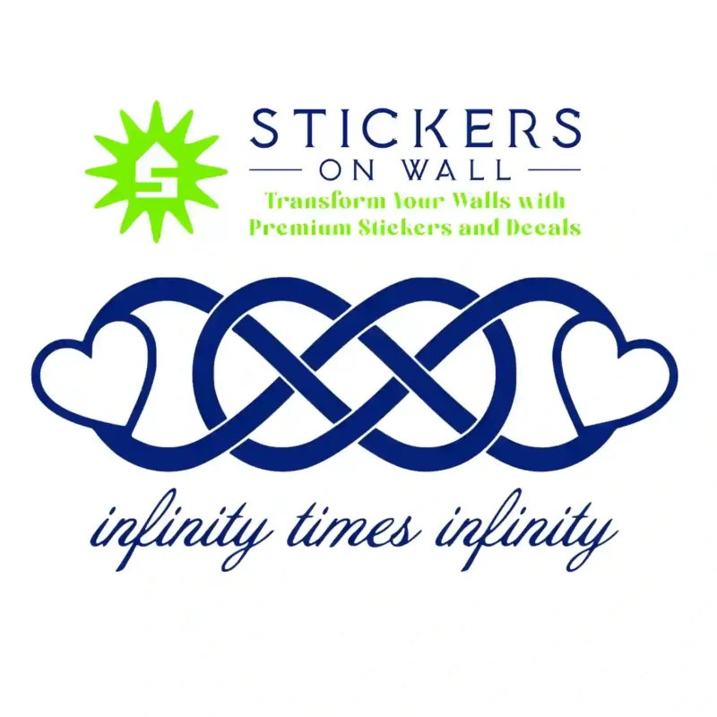 Double Infinity Wall Stickers Medium Blue | Stickers on Wall