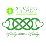Double Infinity Wall Stickers Mid Green | Stickers on Wall Double Infinity Wall Stickers Mid Green | Stickers on Wall