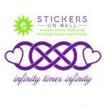 Double Infinity Wall Stickers Perfect Purple | Stickers on Wall Double Infinity Wall Stickers Perfect Purple | Stickers on Wall