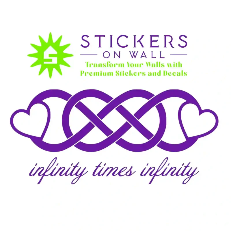 Double Infinity Wall Stickers Perfect Purple | Stickers on Wall