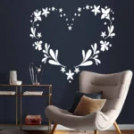 Floral Heart Wall Stickers | Stickers on Wall