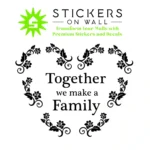 Floral Family Wall Stickers Black | Stickers on Wall