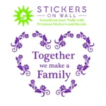 Floral Family Wall Stickers Perfect Purple | Stickers on Wall